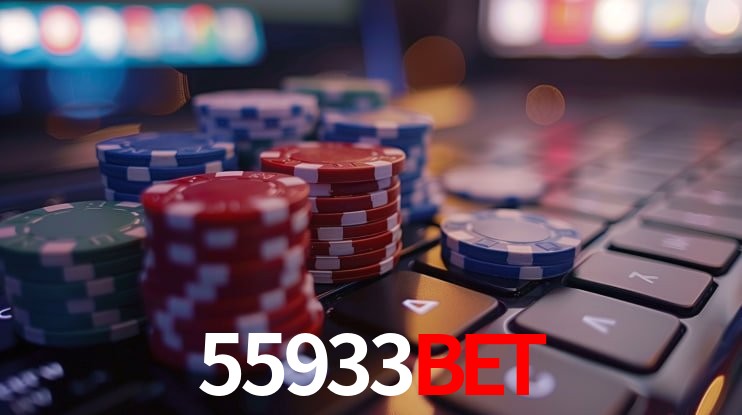 Imagem promocional da 55933Bet mostrando a plataforma e suas vantagens